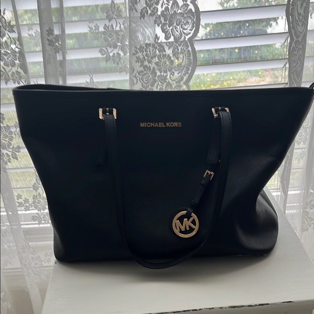 Michael Kors Black Saffiano Leather Tote